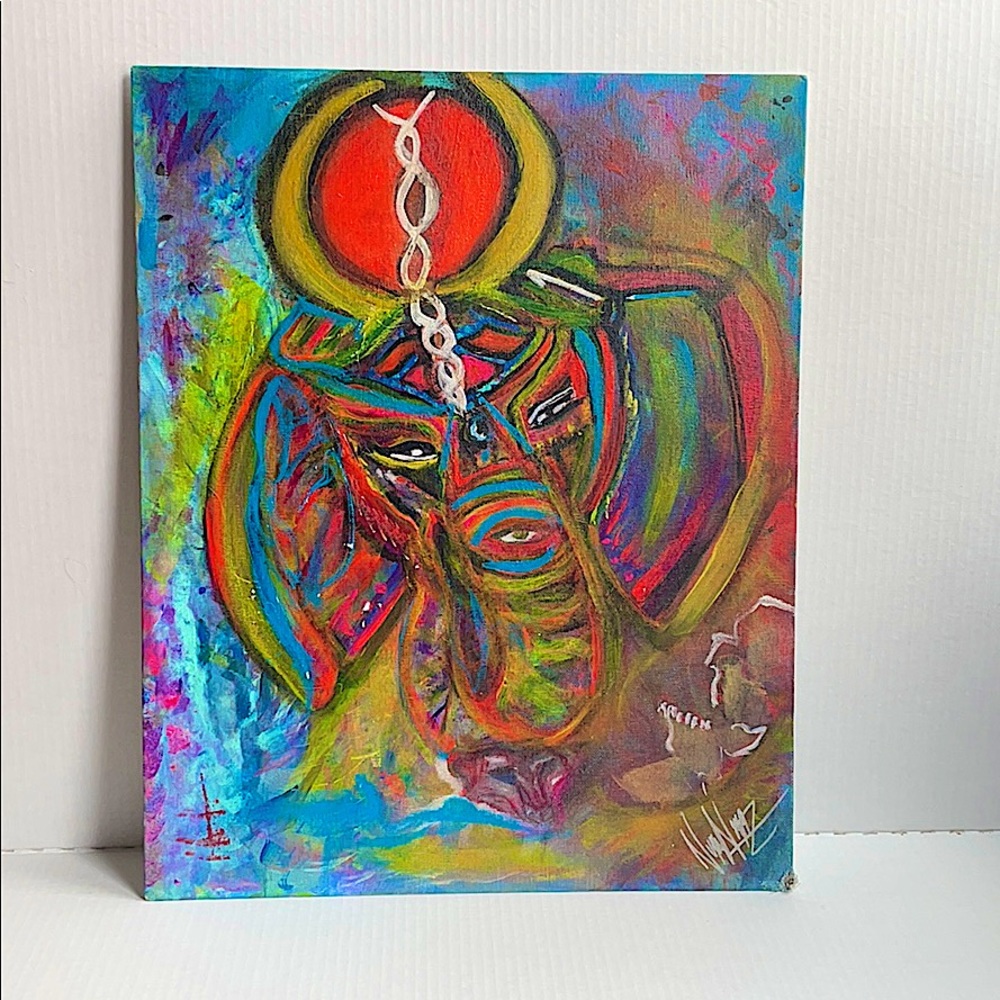 Acrylic painting
